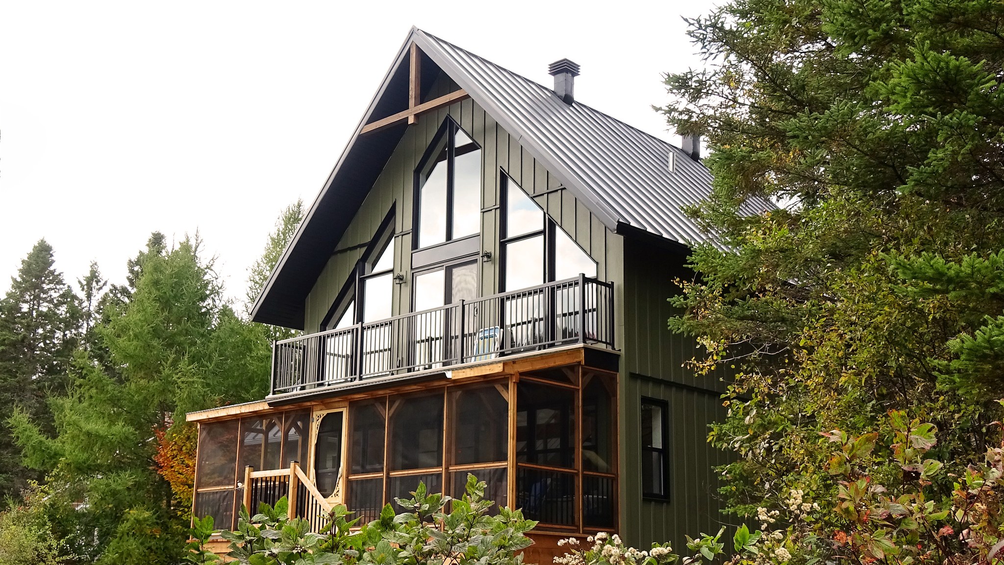Un chalet de Maisons Laprise.