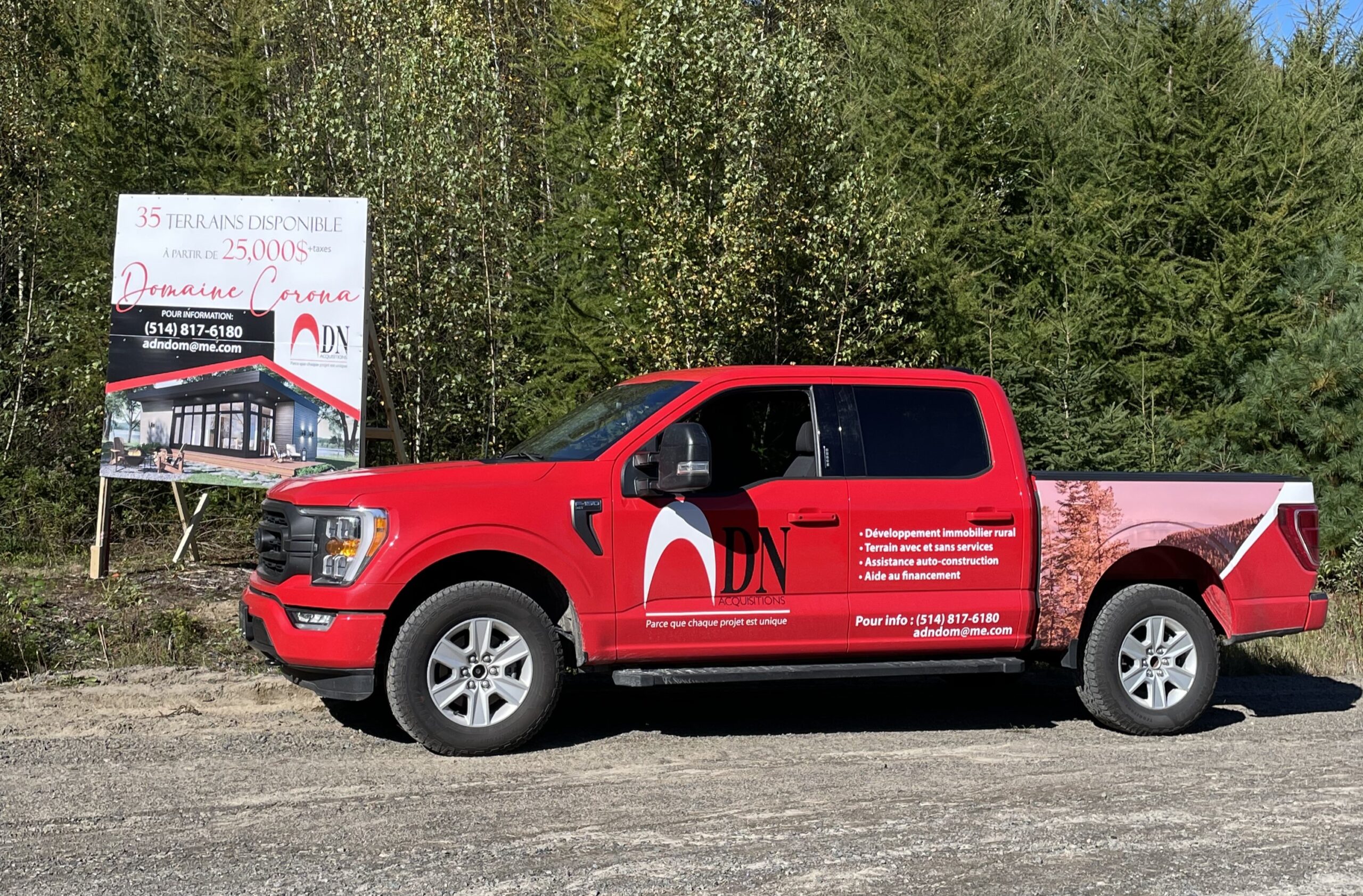 Camion ADN Acquisitions nature Campagne Chalet